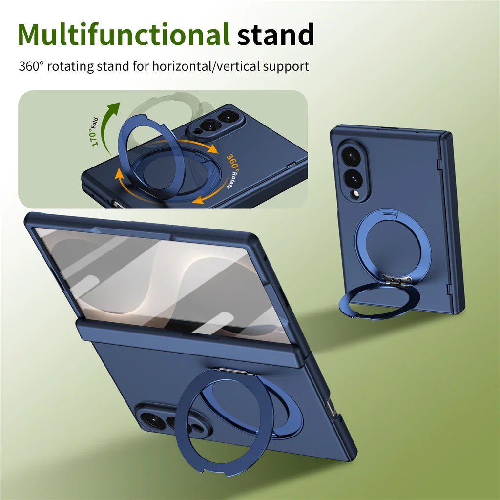 360° Rotatable Ring Holder For Magsafe Magnetic Phone Case with Screen Protector For Samsung Galaxy Z Fold 8 Ultra 8 7 6 5 4 3