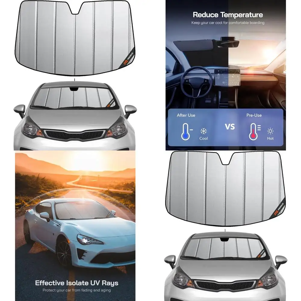 

2013-2017 Sedan Rear Window Sunshade, Premium Grey Leather-Inspired