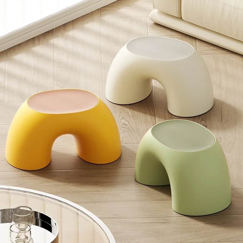 Stools Household Living Room Plastic Stools Children's Stools Low Stools Bathroom Stools Storage Stools Decorative Small Stools