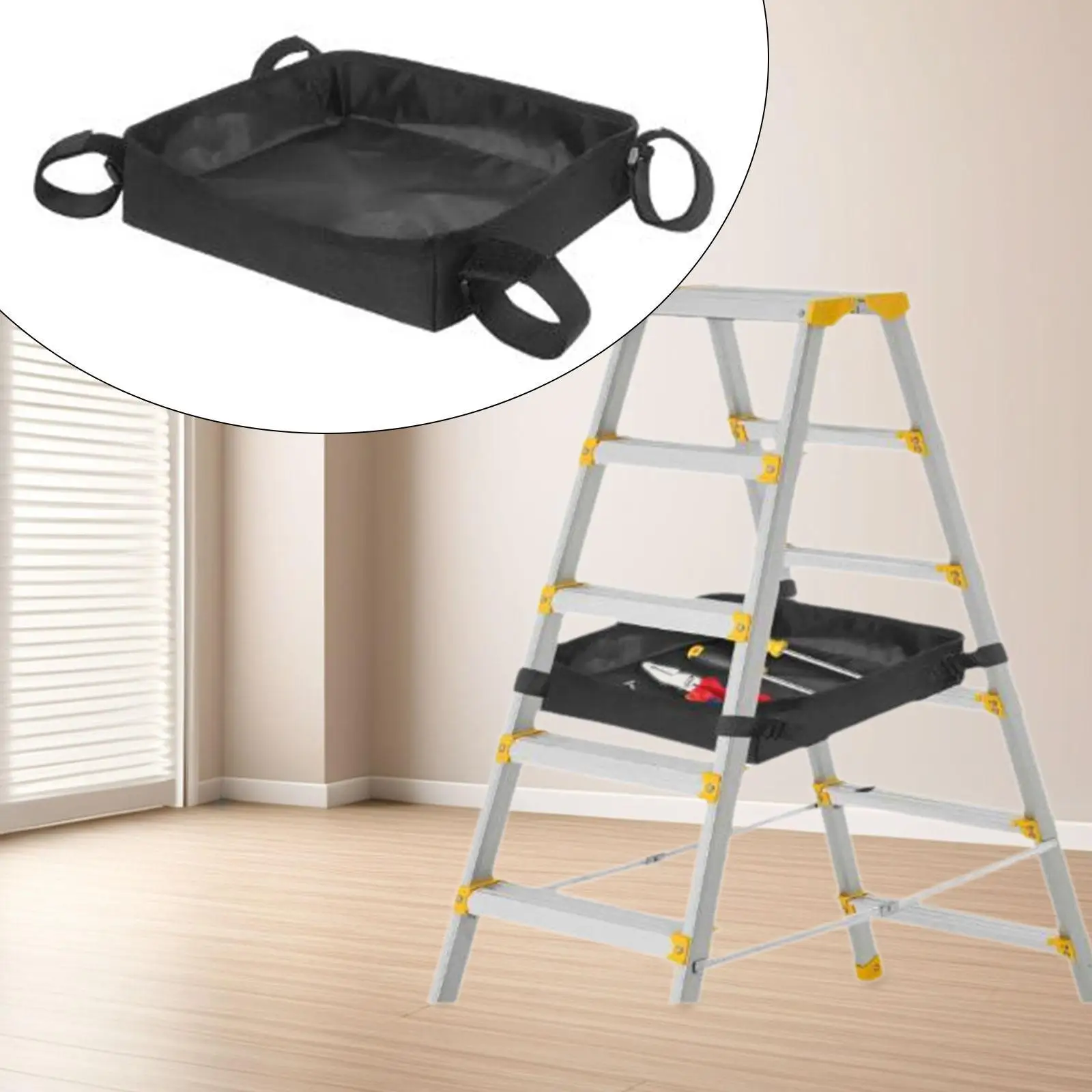 Telescoping Ladder Organizer Bag Tool Storage Pouch Large Capacity Portable
