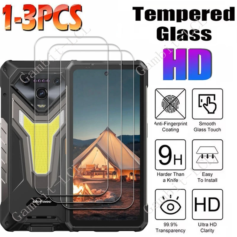 1/3PCS 9H HD  Tempered Glass For Ulefone Armor 34 Pro Plus  On Armor34Pro Armor34 34Pro Screen Protector Cover Film