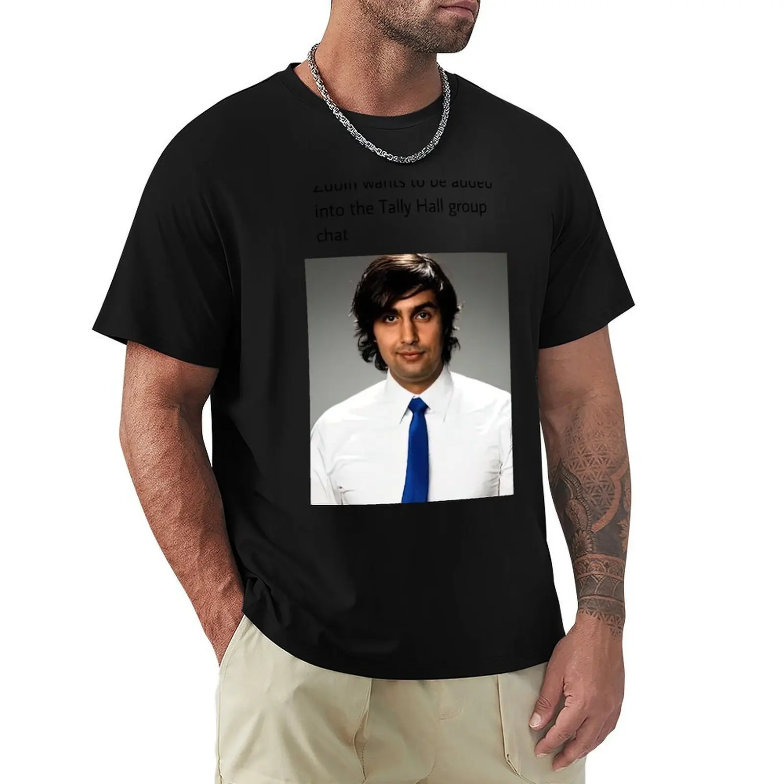 zubin wants to be added in to the tally hall group chat T-Shirt Basic Short Sleeve T-Shirt for Men