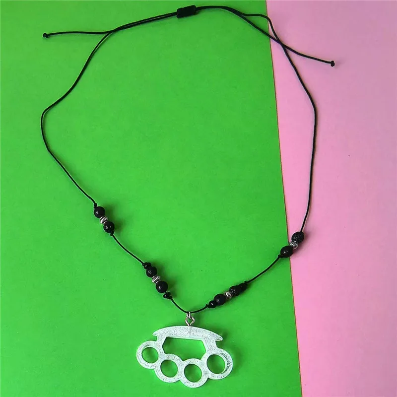 Y2k 2000s Accessories Sweet and Cool Style Knuckle Brace Necklaces, Gyaru Spicy Girl Boxing Scene Jewelry