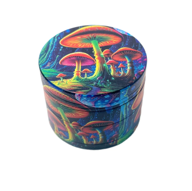 Mushroom Design Metal Herb Grinder 2inch