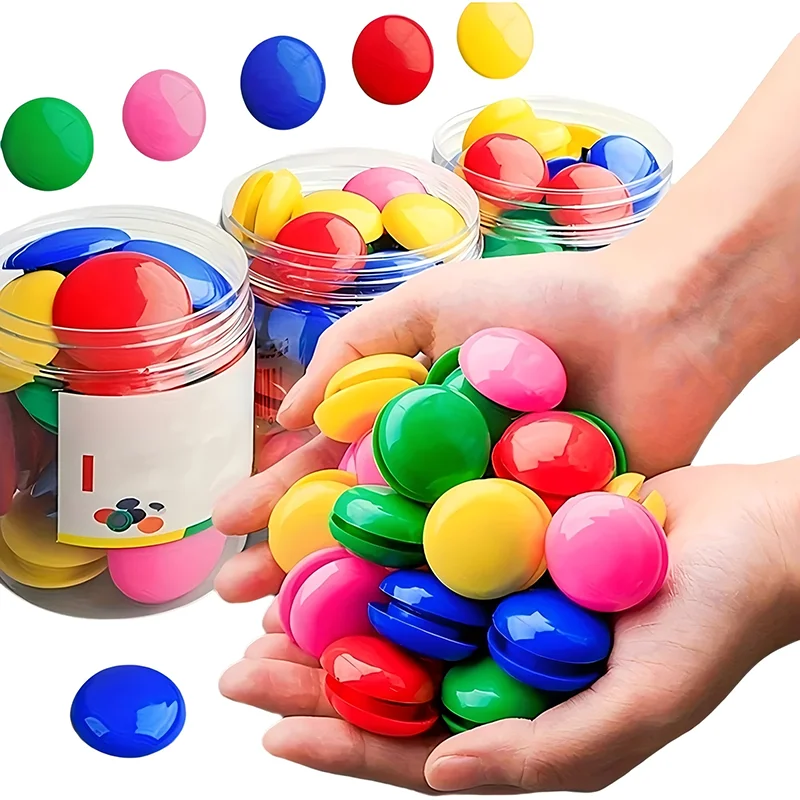 Colorful Round Refrigerator Magnet Strong Magnetic Ferrite Magnets Buttons for Whiteboard Office School Photo Message DIY Fixed