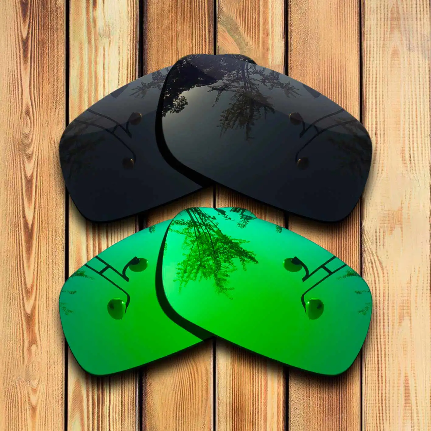 

100% Precisely Cut Polarized Replacement Lenses for Canteen 2014 Sunglasses Solid Black& Green Combine Options