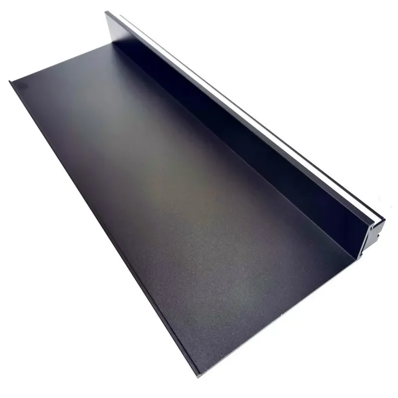 Modern Simple Aluminum Alloy LED Luminous Shelf Wall Mounted Bookshelf Living Room Storage Ornament Display Laminate