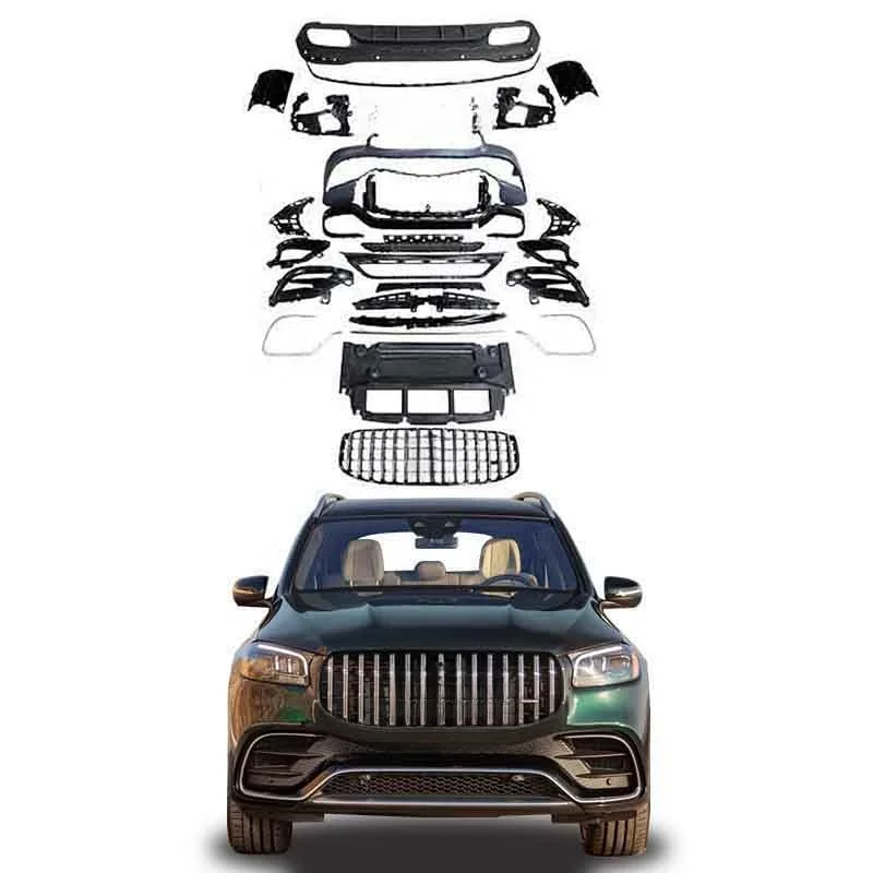 High Quality GLS63 Facelift Body Kit With Bumper Grille For GLS X167 2020-2021 Exterior Upgrade Tuning Parts