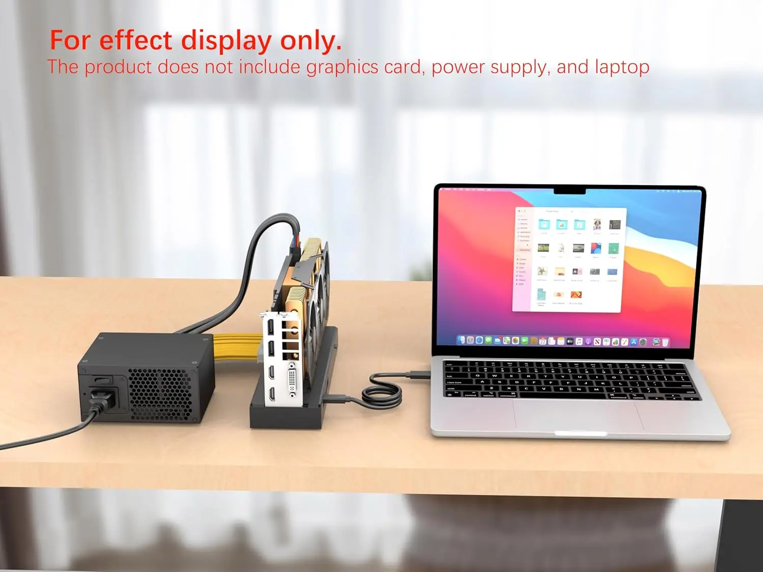 عرض ساخن لعام 2025 حاوية Thunderbolt 3 EGPU، محطة قاعدة وحدة معالجة الرسومات الخارجية Thunderbolt 4 USB4 40Gbps، متوافقة مع NVIDIA/AMD PCI