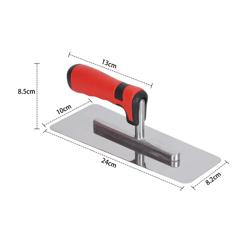 Ergonomic Stainless Steel Trowel Decorative Texture Scraper Art Coating Finishing Wall Smoothing Professional Tool