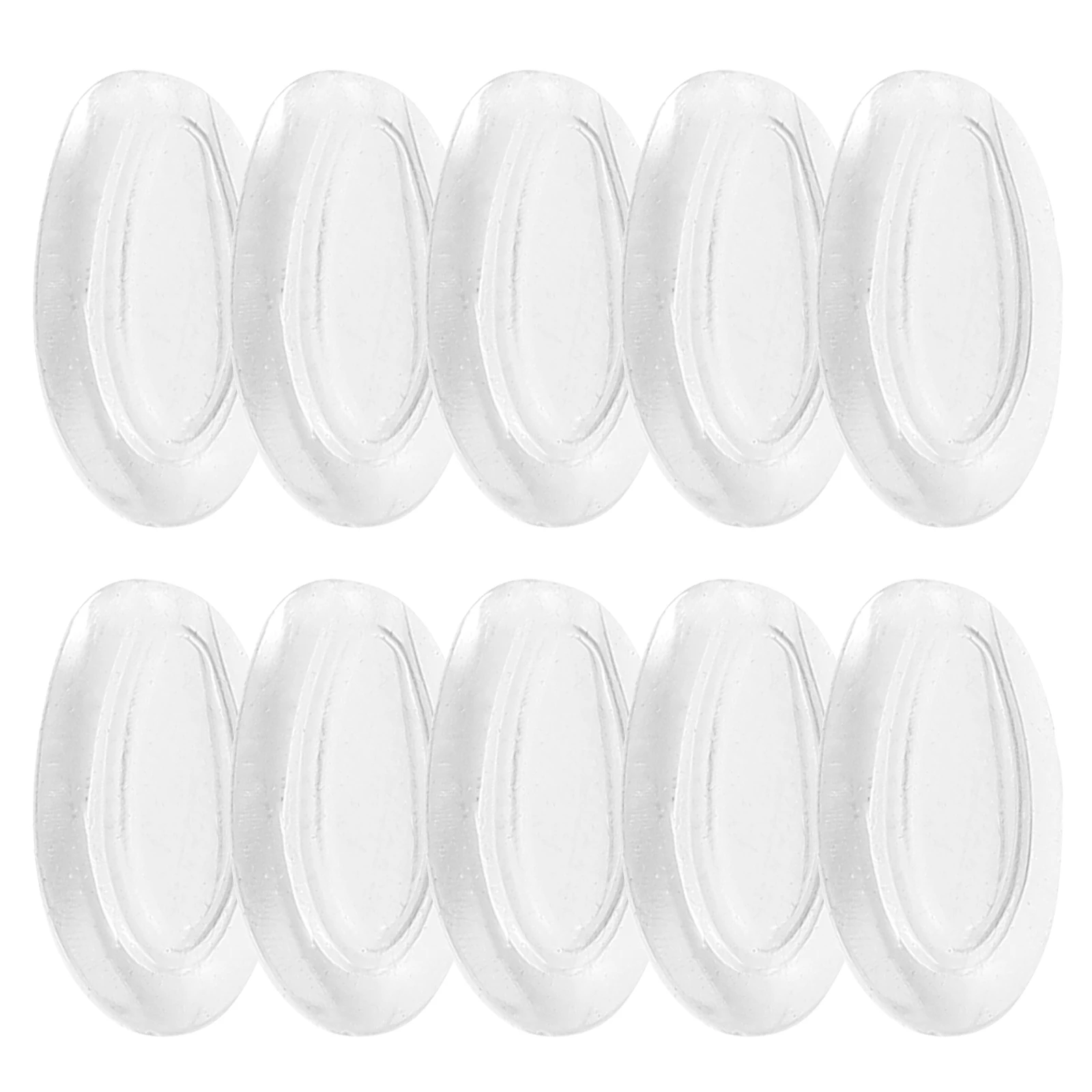 

Hollow Nose Pad for Eyeglasses Comfortable Silicone Soft Replacement Goggles Accessories Transparent Round Style Glasses