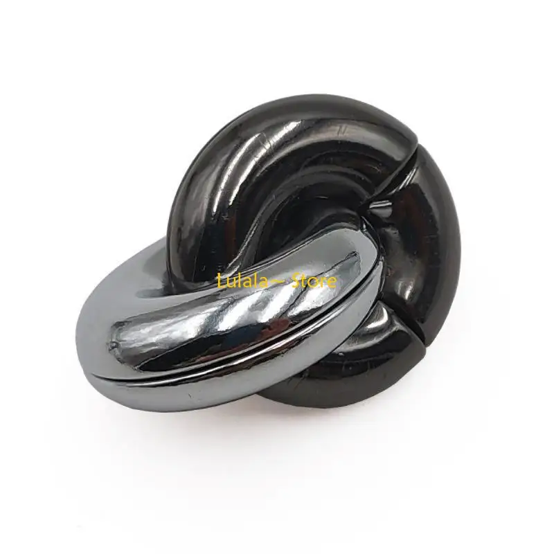 Y4QA clásico IQ rompecabezas Metal mágico desconcertante juegos rompecabezas juguete para niños juego interactivo