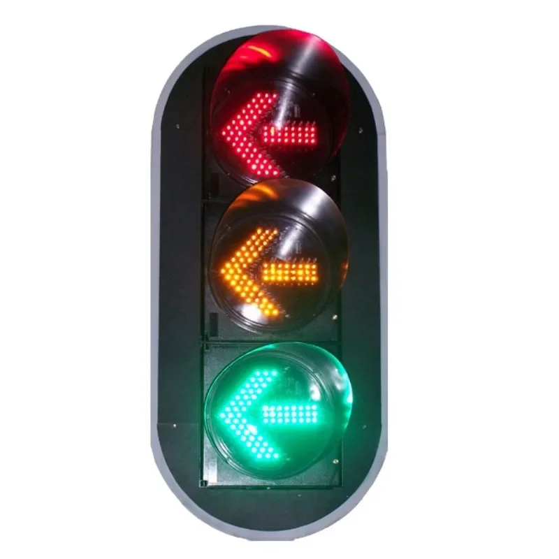 Waterproof 300mm led directional traffic light with 3 arrows