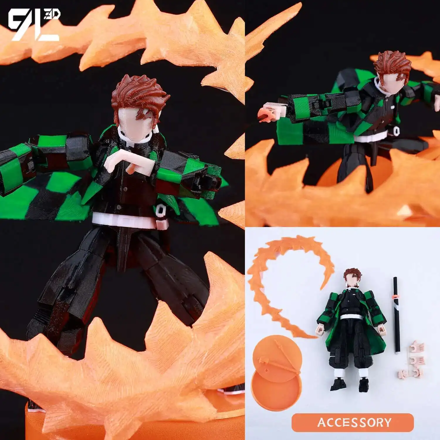 9L3D Gedrukt Anime Karakters Lucky 13 Zoro Dummy Actiefiguren Monkey D.Luffy Multi-Jointed Beweegbare Shapeshift Mannequin Speelgoed