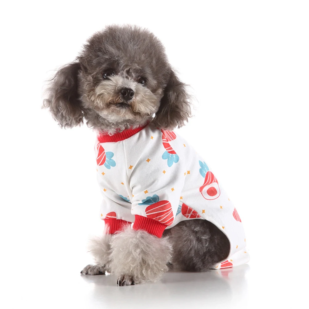 

Fashion Pet Pajamas Warm Dog Clothes For Puppy Cotton Sleep Wear Party Costume Autumn Winter Use Size Xl