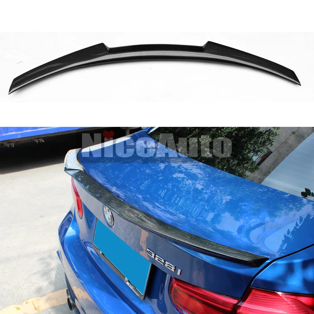 

Car Styling Real Carbon Fiber Rear Trunk Lip Spoiler Wing for BMW 3 Series 316i 318d 320i 325i 330d M340i 2013 - 2018 F30 F80 M3