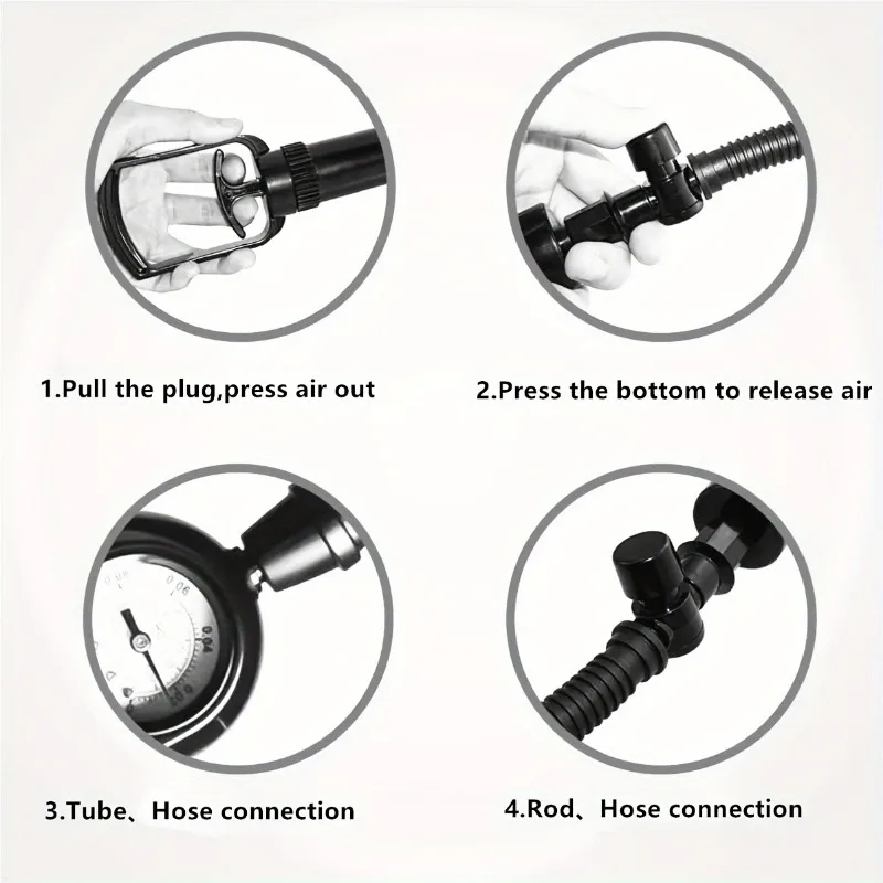 Vacuum Pump Toys for Men with Pressure Gauge Including 1 Realistic Vaginal Sleeve and 3 Silicone Sets for Male Penis Pump view 4