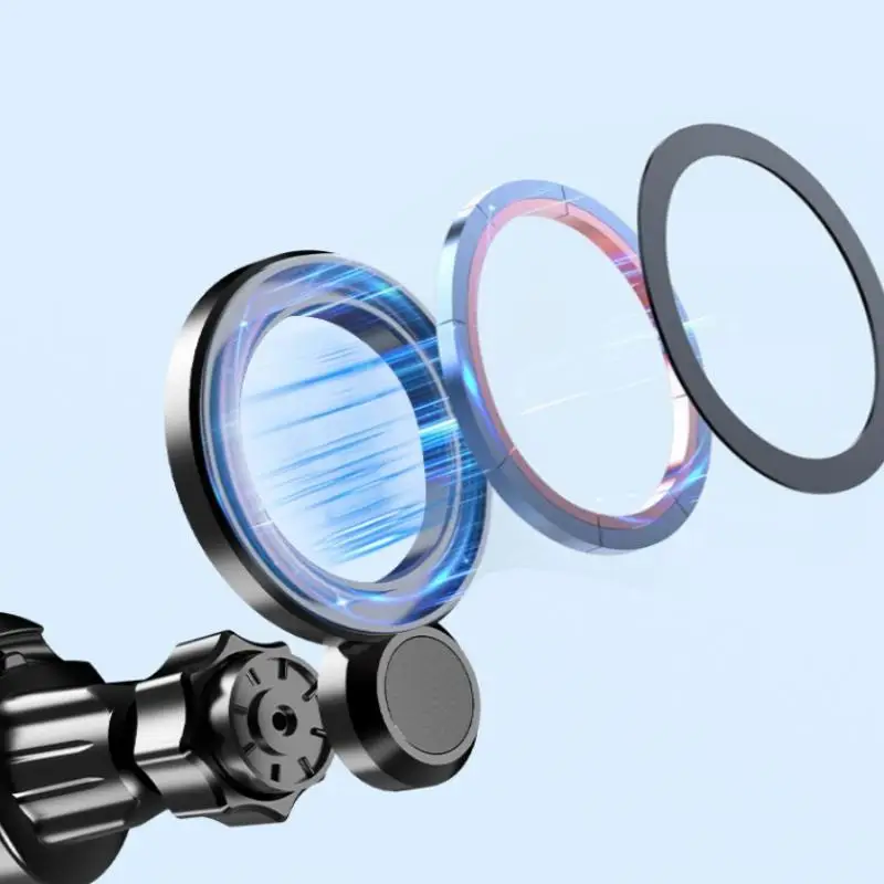 1 pieza 17mm/0,67 pulgadas cabeza de bola de articulación imanes súper fuertes Base de montaje magnético para coche para fundas MagSafe teléfono 16 15 14 13 12 Series