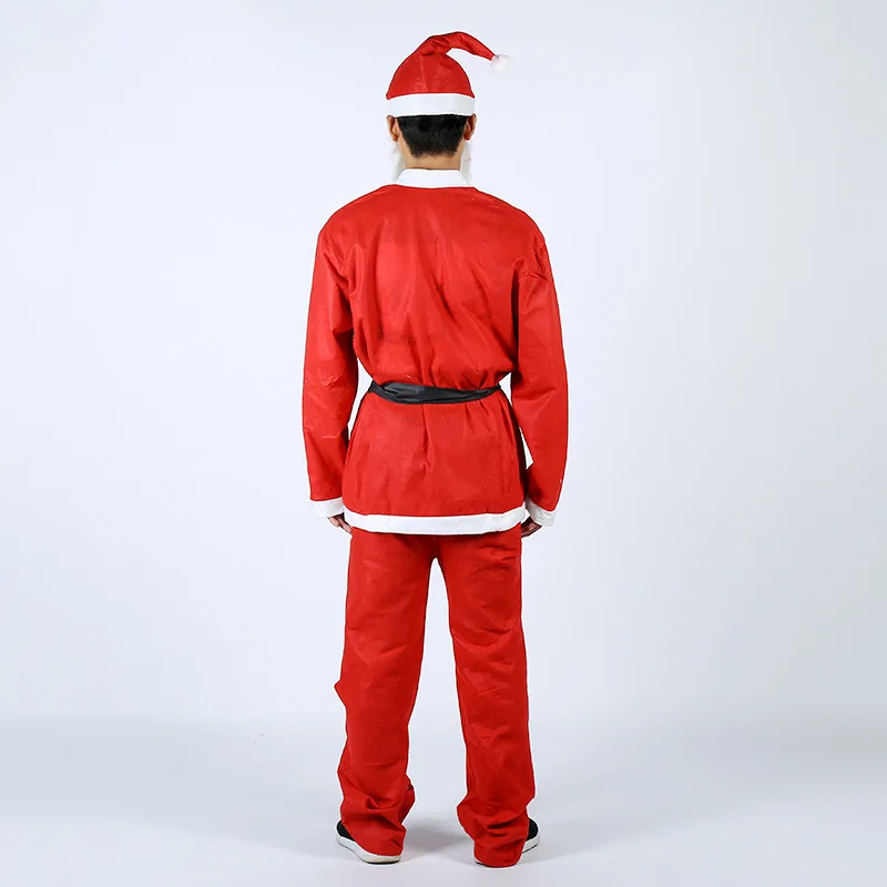 Santa Claus Cosplay Costume In Costume Clothes Dressed At The Christmas For  Men Free Size