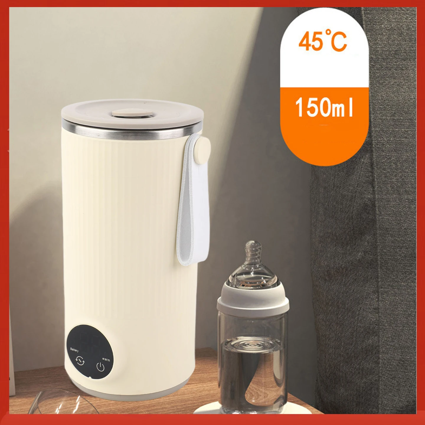 

Дорожный электрический чайник с аккумулятором, 400 мл, 55 г. ° Дорожный бойлер для горячей воды из нержавеющей стали C для молока