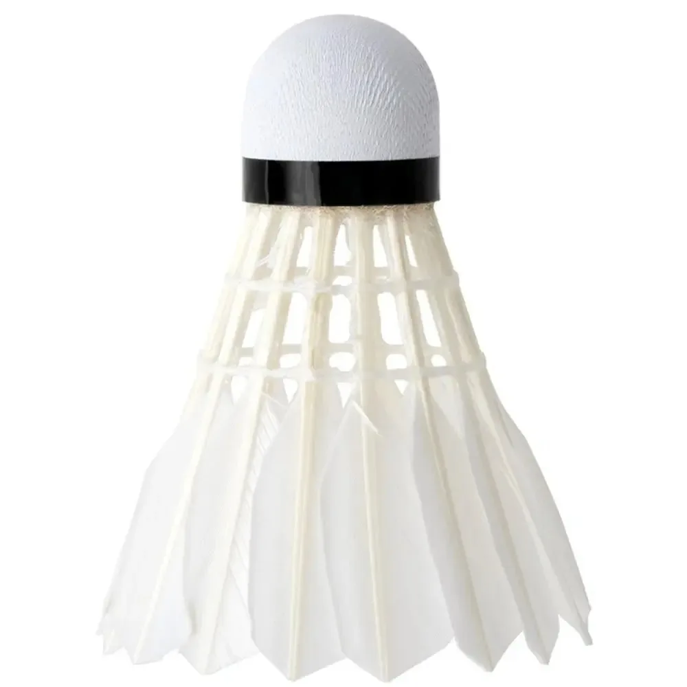 3x Badminton Shuttlecocks Professional White High Speed Duck Feather Badminton Ball for Game Training Sport Practice Youth