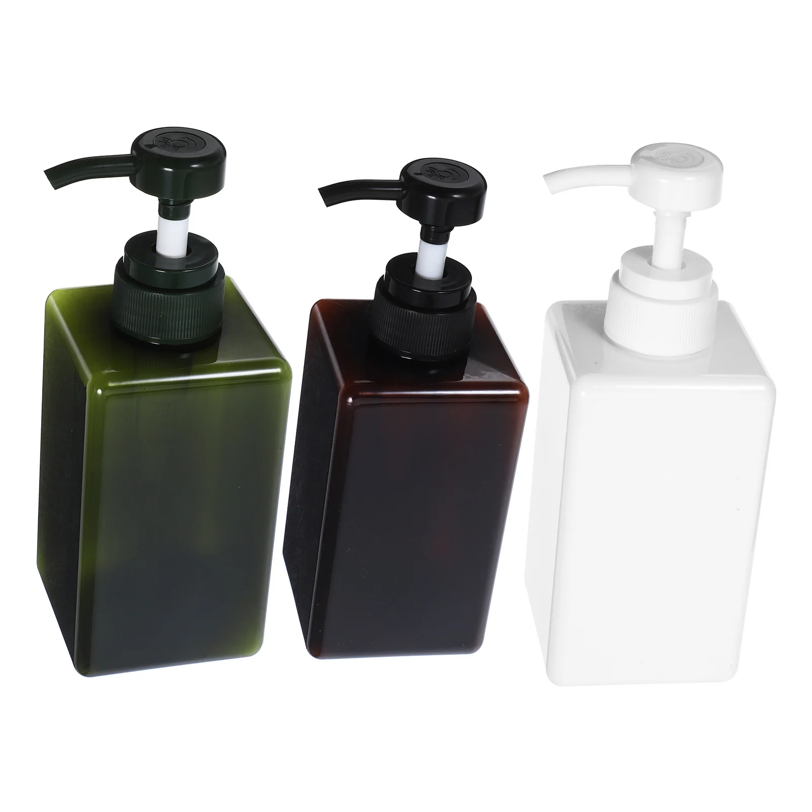 

3pcs Lotion Bottle Refillable Pressing Type Sub Bottle For Shampoo Soap Hand Liquid Storage Home Hotel Use Portable