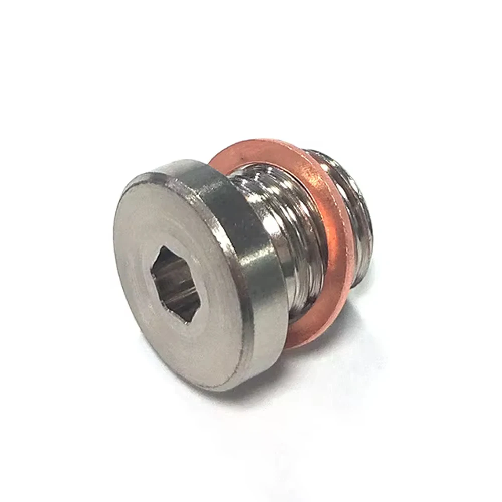 M12x1.25 O2 Sensor Blanking Plug Cap Exhaust Bung Seal Stainless Steel Gasket CEL Fix Tuning