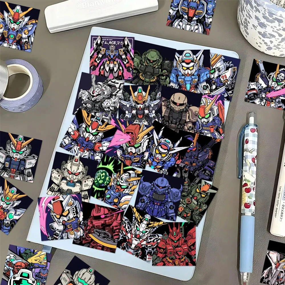 10/30/50/100pcs Cool Cartoon GUNDAM Stickers Anime Graffiti Sticker DIY Stationery Laptop Guitar Waterproof Decals Classic Toy