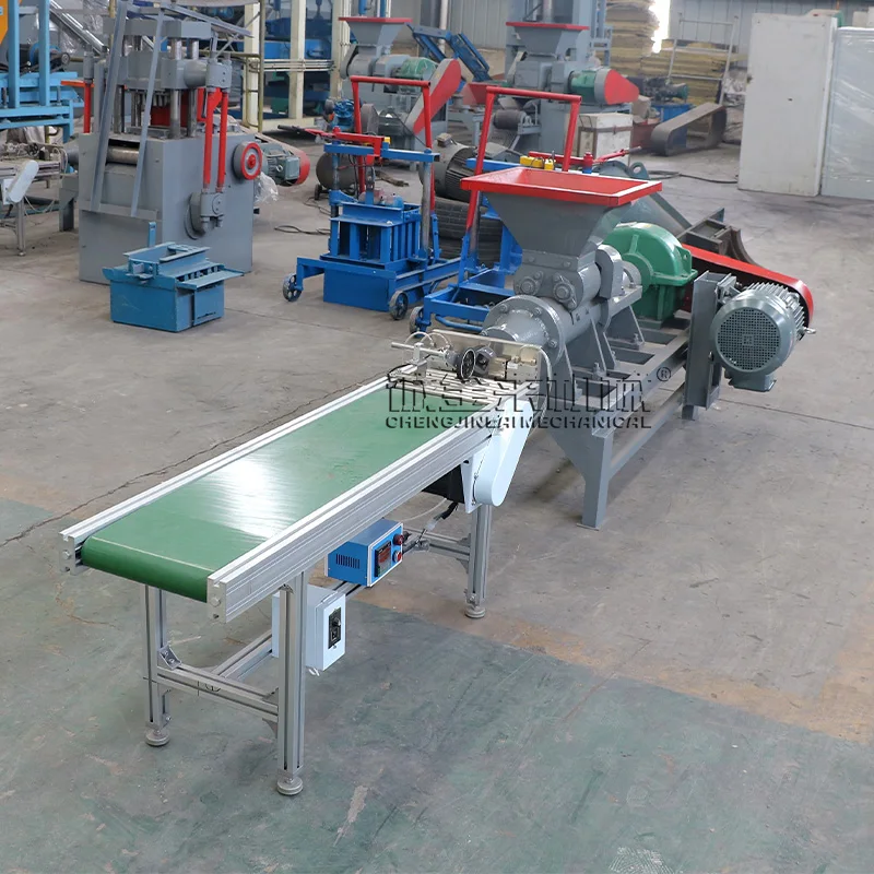 Automatic Chacoal Making Machine Coal Briquette Extruder Machine Stick Rod Cube Hexagonal Shredded Charcoal Press Machine