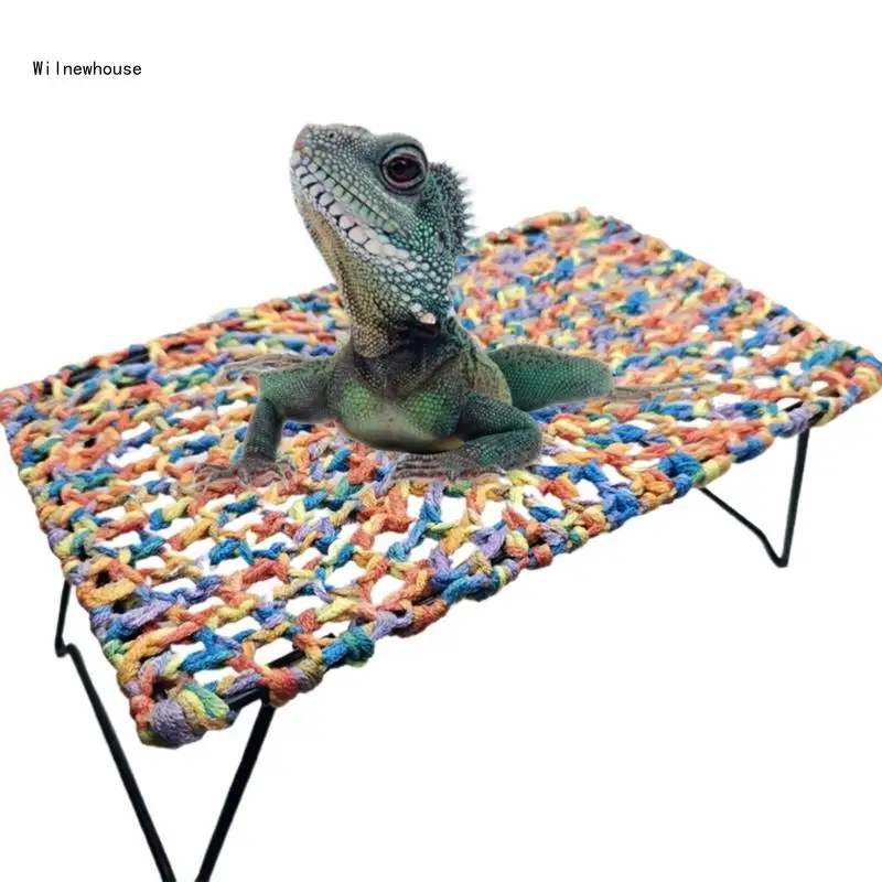 

Reptiles Hammocks Lizards Hammock Bearded Dragons Rectangle Crocheted Net Dropship