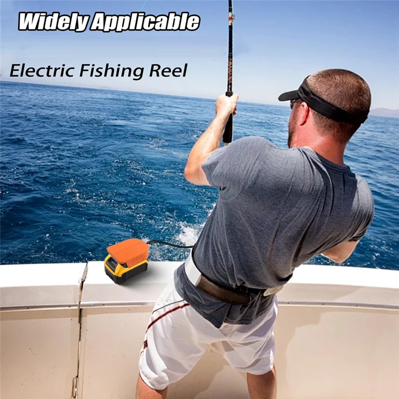 

ABLL-Fishing Reel Battery Adapter For 20V 60V Battery For Daiwa BM2300 For Shimano 14.4V Series Electric Fishing Reel