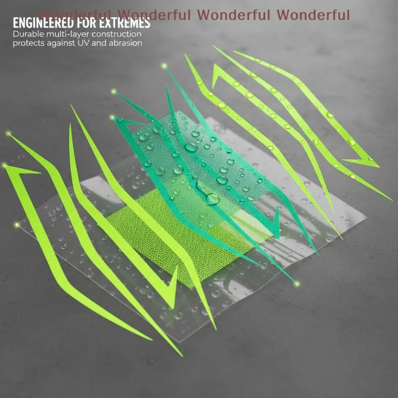 

Наклейки на фары мотоцикла, светоотражающие, 1/5 листа, для Kawasaki Ninja NINJA400 H2 H2SX