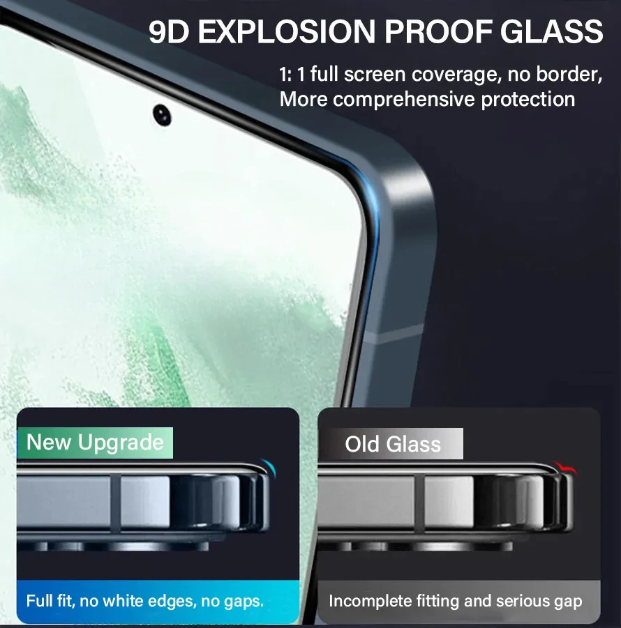 2PCS HD Tempered Glass For Samsung Galaxy S24 Ultra S23 S22 S21 Plus Screen Protector Note 20 Fingerprint Unlocking Note20 FE 5G