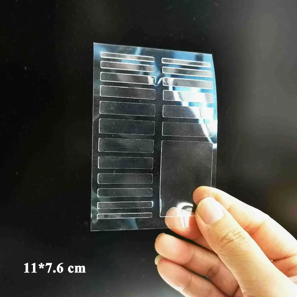 15 Sheets 0.7mm Thickness Ring Size Adjuster Silicone Invisible Ring Size Reducer 3-10mm Width 9 Sizes Reducer Pads