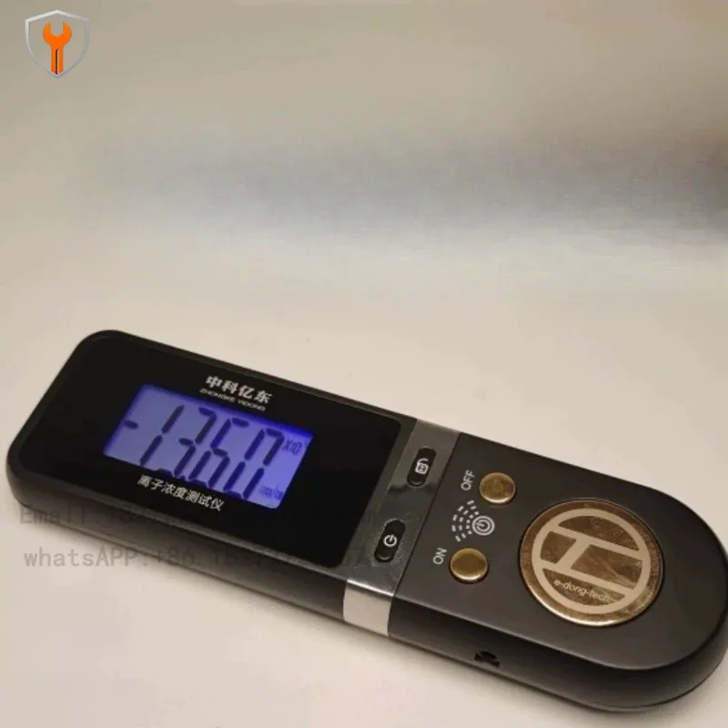 Gold Plated Blue Screen Negative Ion Tester - High Quality Portable Air Ion Concentration Detector