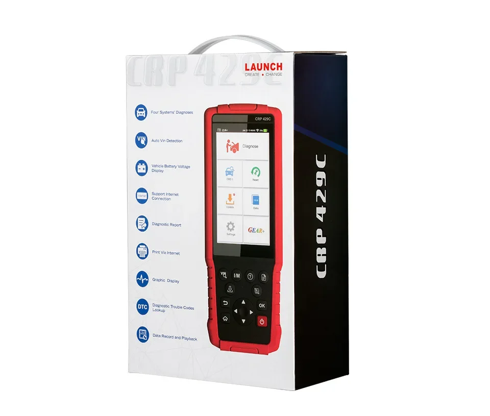 New X431 CRP429C 4 Systems OBDII Code Reader obd2 Auto Diagnostic Tool CRP429 C CRP 429C Scanner