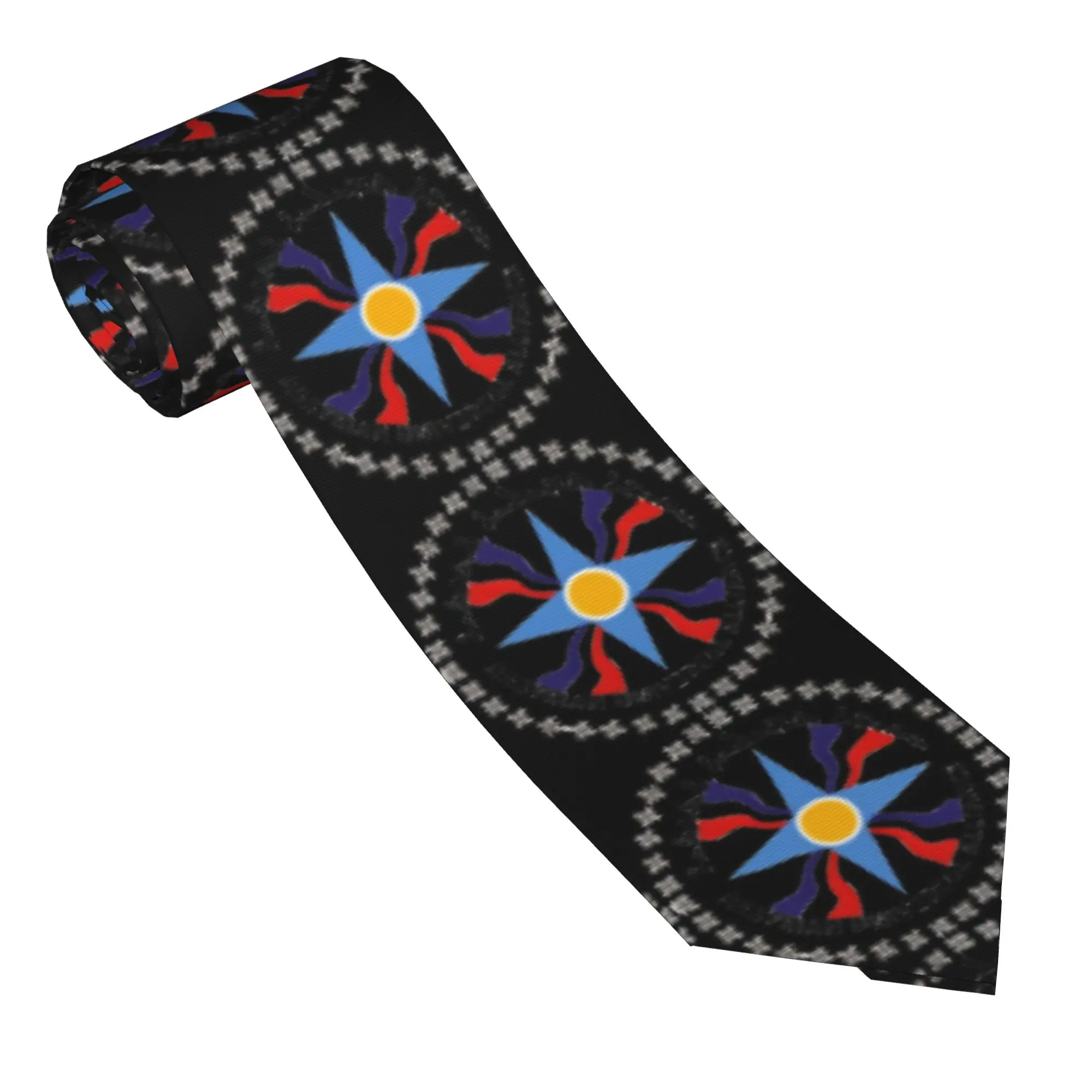 Assyrian Flag  Tie  Wedding Party Neck Ties Classic Casual Neck Tie For Unisex Adult Custom Collar Tie Necktie Birthday Gift