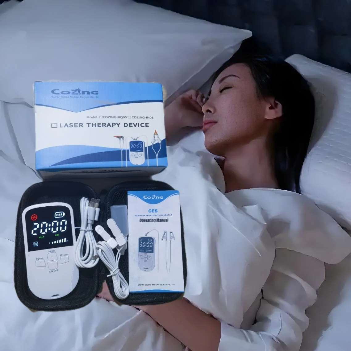 

CES Ear Clip Device Vagus Nerve Stimulator for Insomnia, Depression Relief, Sleep Aid & Chronic Pain Management