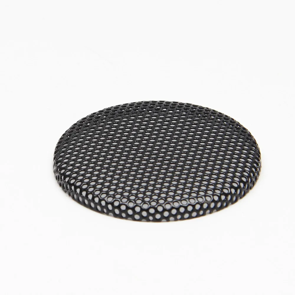 MW Audio 2PCS zwarte luidsprekerrooster, fijnmazig gebogen ijzeren deksel voor midden-hoge audio DIY