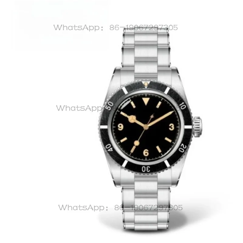 Retro old medieval small watch diameter diving mechanical watch waterproof luminous