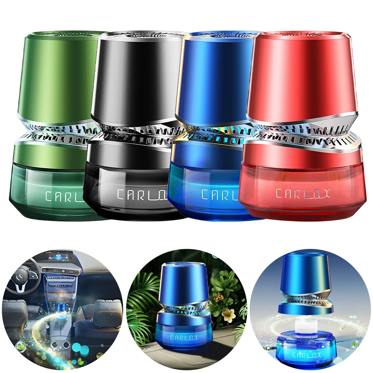 For Car Intelligent Aromatherapy Diffuser Essential Oil Dashboard Ornament Remove Odor Air Freshener Machine