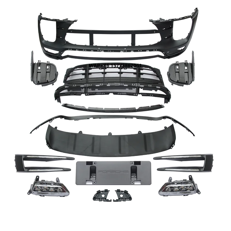 

Front Bumper Bodykit Carton Box Car Grille New Condition Upgrade for Por Macan 2014-2017 Turbo-style