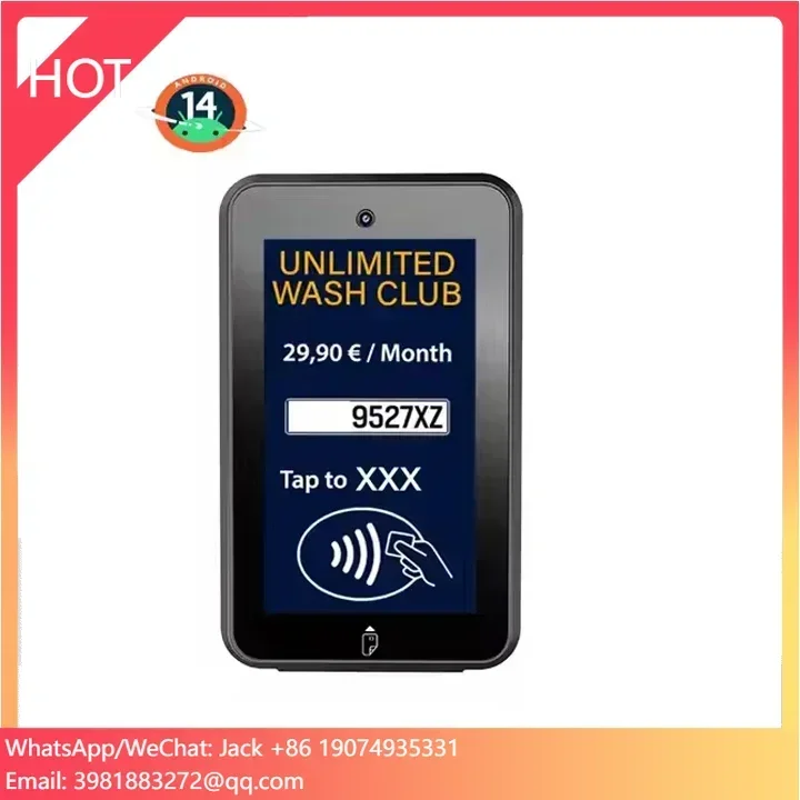 IP54 IK08 Touch Screen Unattended Parking Management System Parking Pay Station Payment Terminal With NFC CM30