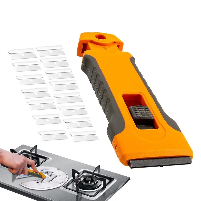 

Glass Cleaning Scraper Tool Telescopic Stove Top Cleaner Scraper Sticker Remover Portable handle scraper for kitchen Window