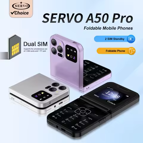 SERVO A50 PRO Flip Mobile Phone 2.4" Speed Dial Au...
