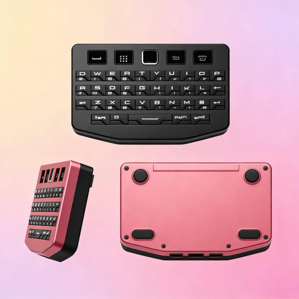 Blackberry Q10/P9981 Mini Keyboard Costom Trackpad Dual Mode Bluetooth ZMK Keyboard Mouse Integration for MAC/Win Office Game