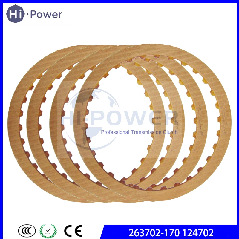 

5pcs F4A51 F5A51 R4A51 R5A51 V4A51 V5A51 Transmission Friction plate 2nd BRAKE 263702-170 124702 97-up 179mm 30T 1.7mm