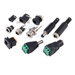 DC Power supply male/female plug socket 005/022 Male/female connector 5.5-2.1/2.5mm Round hole connector wholesale