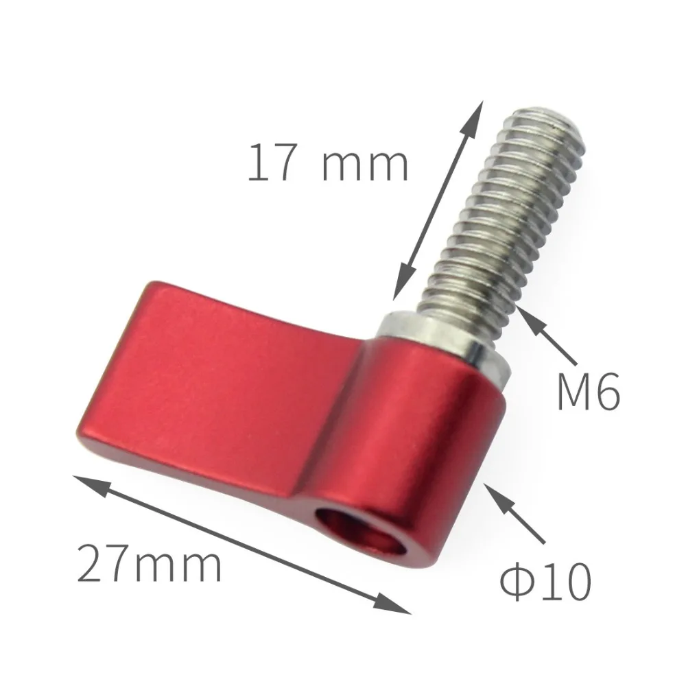 BGNing CNC M4 M5 M6 * 12mm 17mm 20mm Einstellbare Hand Schraube Enge Schloss Schrauben für DSLR Kamera 15mm Schiene Stange Folgen Fokus Teile – Detail 5
