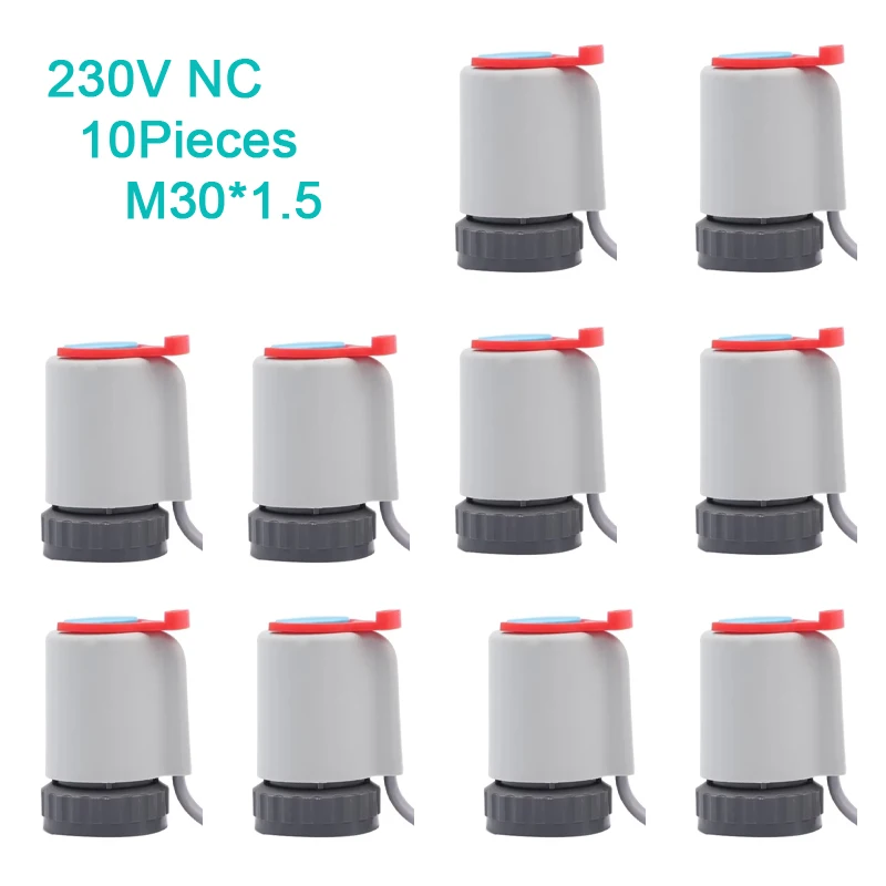 

1/5/10 Pieces 230V Normally Closed NC M30*1.5mm Electric Thermal Actuator for Manifold